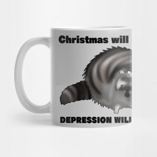 Christmas Trash Panda Mug